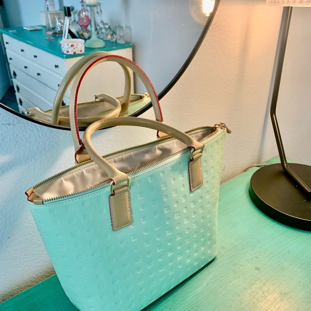 Arcadia Genuine Mont Patent Leather new hand bag.